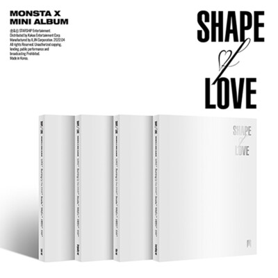 MONSTA X SHAPE OF LOVE 11th Mini Album CD+Photo Book+2 Card+PreOrder+GIFT SEALED