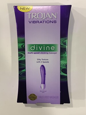 TROJAN VIBRATIONS Divine Multi-Speed Vibrating Massager. New/Factory Sealed  | eBay