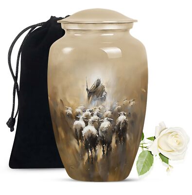 Shepherd Urn Human Ash Large Urn For Ashes Dad 10 Inch