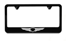 Hyundai Genesis Logo License Plate Frame | Black Metal | Street Racing NEW