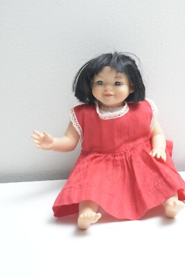 China Dolls Co. Doll with Vogue USA Red Dress 9''