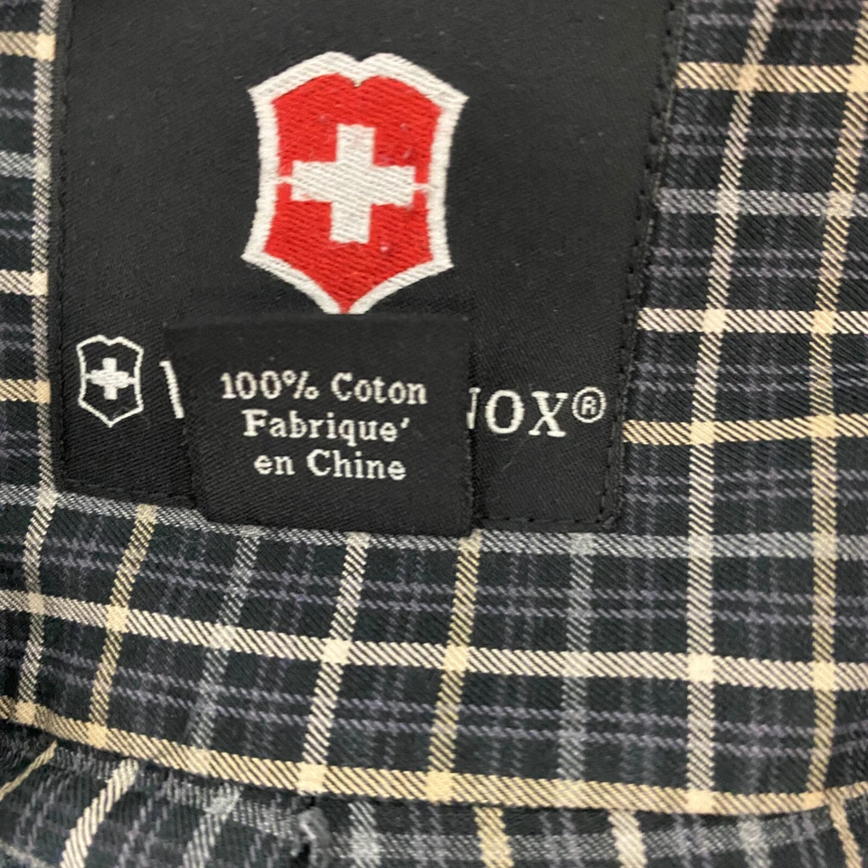 Camisa Victorinox Hombre Grande Años 80 100% Algodón Manga Larga Foto 3 de 4