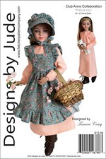 Doll Clothes Sewing Pattern for 12" VDC Anne Fitzpatrick , Prairie Girl Tonner