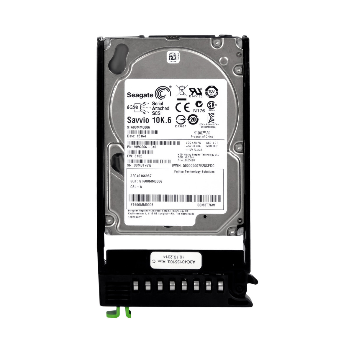 FUJITSU A3C40166987 600GB 10K SAS-2 2.5