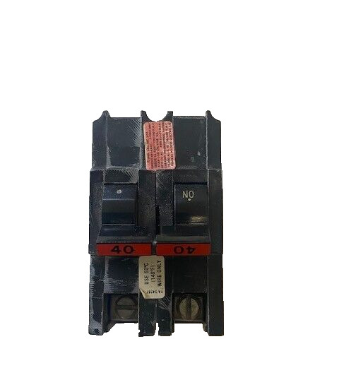 Circuit Breaker  FPE Federal Pacific FPE 40 Amp 2 Pole 240V Stab-lok (Thick)
