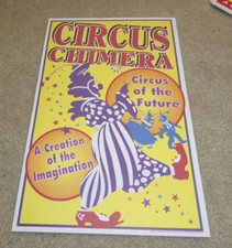 Vintage 2000 Circus Chimera Clown Circus Event Poster 17x11"