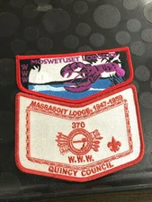 OA MOSWETUSET LODGE 52 MASSASOIT LODGE QUINCY COUNCIL 1947-1959 PIECE SET