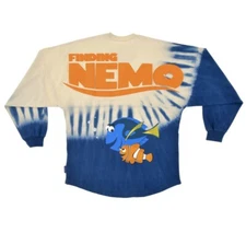 Disney Parks Finding Nemo Nemo & Dory Blue Tie Dye Spirit Jersey Adult XL New