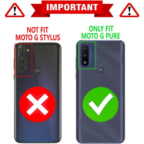 Pour téléphone pur Motorola Moto G, housse de béquille + protection en verre trempé - Photo 51 sur 56