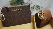 MICHAEL KORS Giftable Boxed Travel Case AirPods Coin Pouch ID Wallet Key Ring