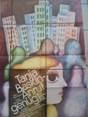 593 DDR A1 FILMPLAKAT 1975 TANJA BASKIN ANRUF GENÜGT  T.R. BASKIN USA