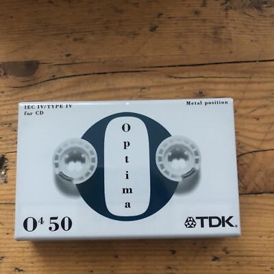 1x TDK  OPTIMA IV 50  TYPE IV  BLANK CASSETTE TAPE SEALED Metal