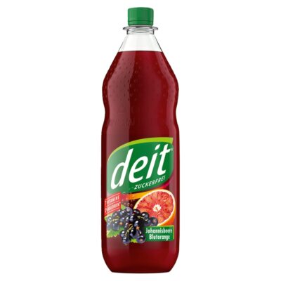 Deit Johannisbeere Blutorange PET Flasche - MEHRWEG - ohne Kasten 12x 1,00 L.  