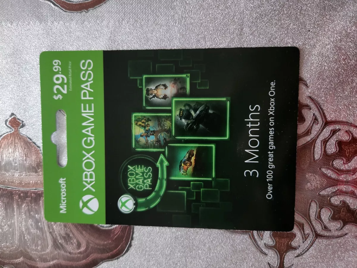 Xbox Game Pass 3 meses