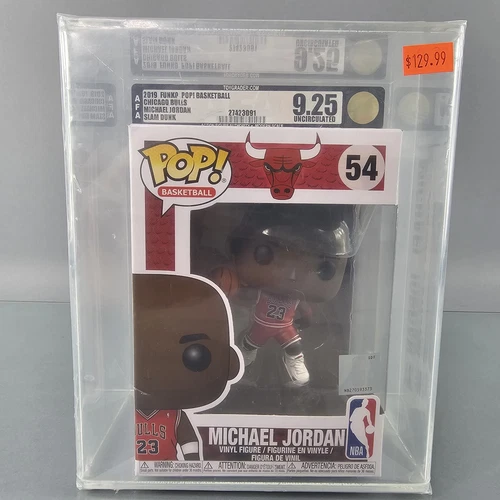 Funko Pop NBA Michael Jordan 54 Bulls Dunk Basketball Rookie GRADED AFA 9.25