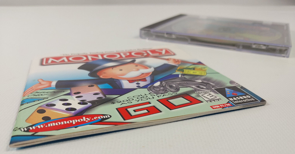 Monopoly PC CD-ROM Computer Game for Windows 95/98 Hasbro
