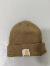 Carhartt Beanie Hat Brown Soft Stretch Workwear Working Gear Outdoor Layer A18