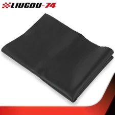 24" x 36" Black Vinyl Motorcycle ATV Scooter Seat Cover Fabric Glossy Matte US