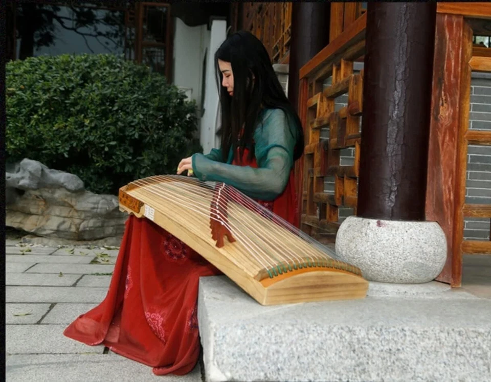 Guzheng 1M 21 Strings Portable Professional Playing Zheng Chinese String Instrum - Image 3 of 4