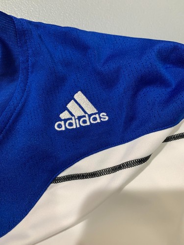 Adidas Nations Men's Athletic Set Drawstring Blue and White Short Sleeved 2XT - Picture 4 of 13