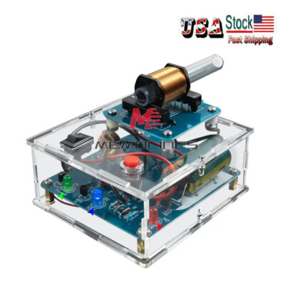 DIY Electric Magnetic Transmitter Kit Soldering Learn Electronics Kit + Case U-S