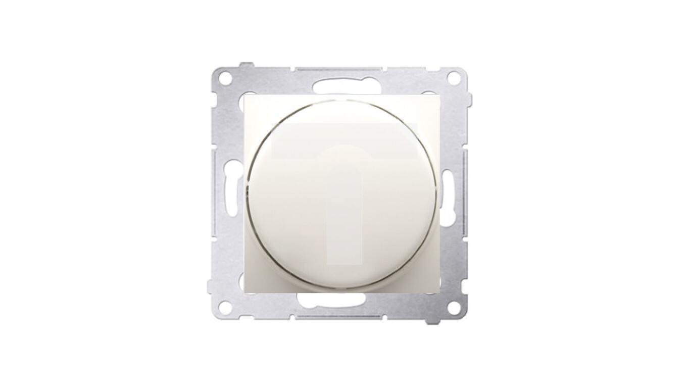 Simon 54 Rotary dimmer for dimmable LEDs 230 V (module) 2–250 W cream D /T2UK