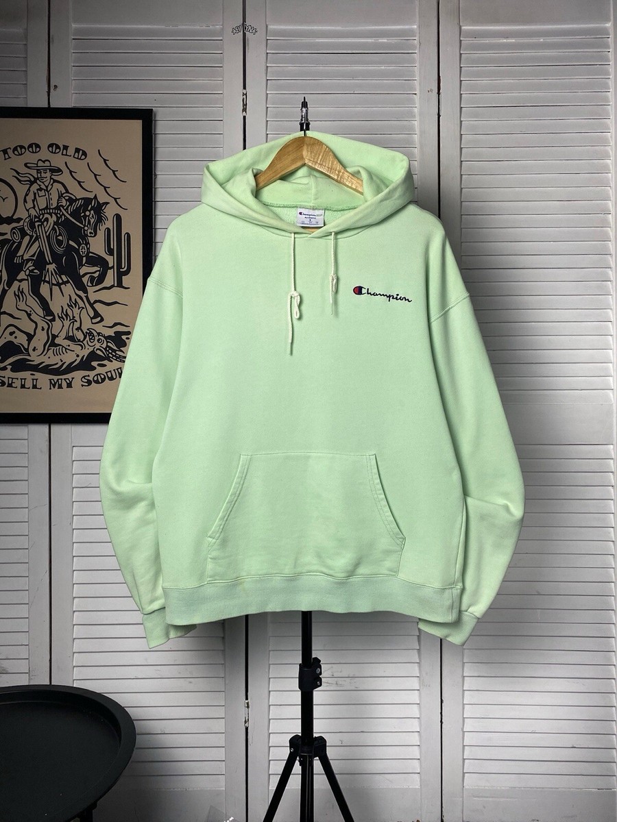 Vintage Champion ECO Oversized Boxy Hoodie Beautiful Mint Men’s Size S Baggy