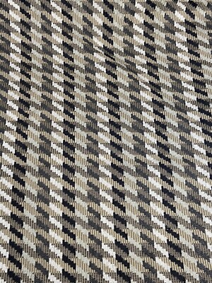 Black Tan White Fabric Remnant 2.6 yds 95x54'' Old Heavy + EXTRA OFF Bolt Neutral