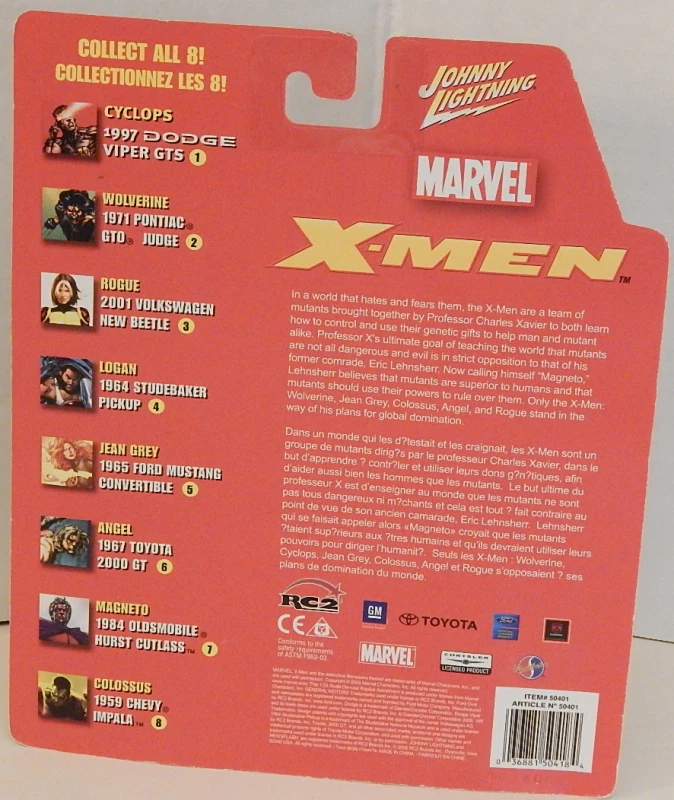 1971 Pontiac GTO Judge Sports Muscle Car Johnny Lightning Marvel X-Men Wolverine - Image 4 of 4