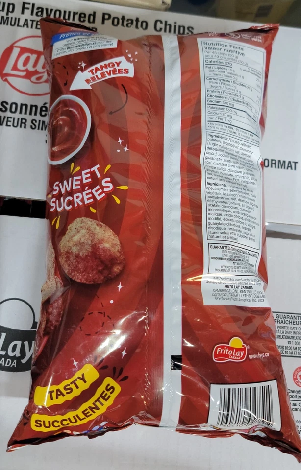 4x Bags Lays Ketchup Chips LARGE Family Size 220g- Free Shipping - Image 4 of 4