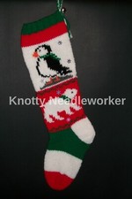 Pattern Only Hand Knitted POLAR PALS Hand Knitted Christmas Stocking