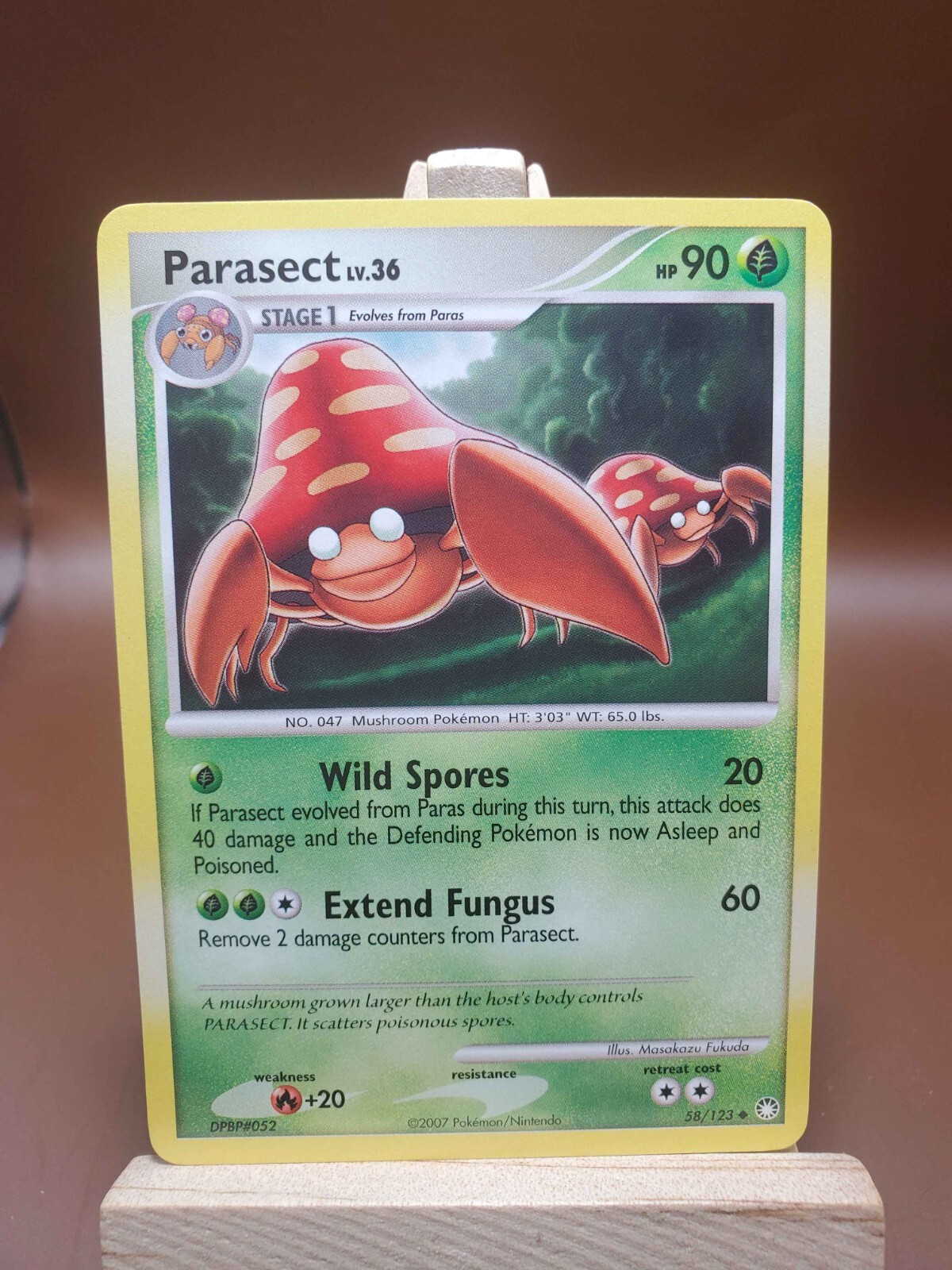 LP Parasect 58/123 Mysterious Treasures 2007 Regular Uncommon