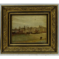 Fausto PRATELLA (1886-1964) ARTPRICE fino a 15.500€ Antico dipinto a olio 44x38