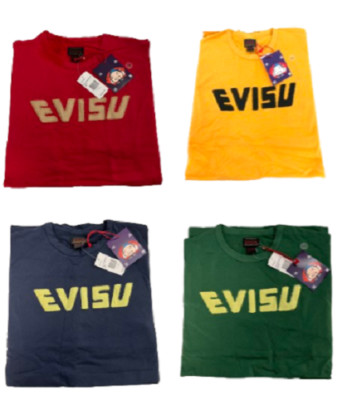 Mens Evisu logo Long Sleeve Japanese Cities T-shirt Tee USA size retail $208.00