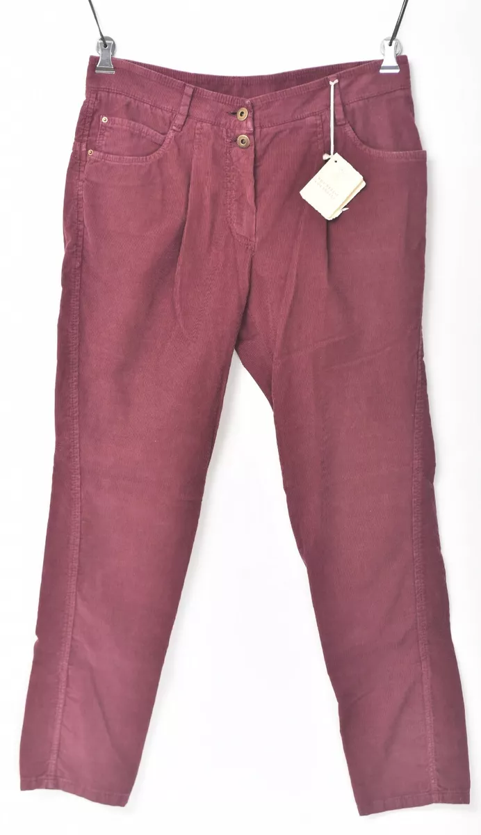 Maroon corduroy pants womens discount