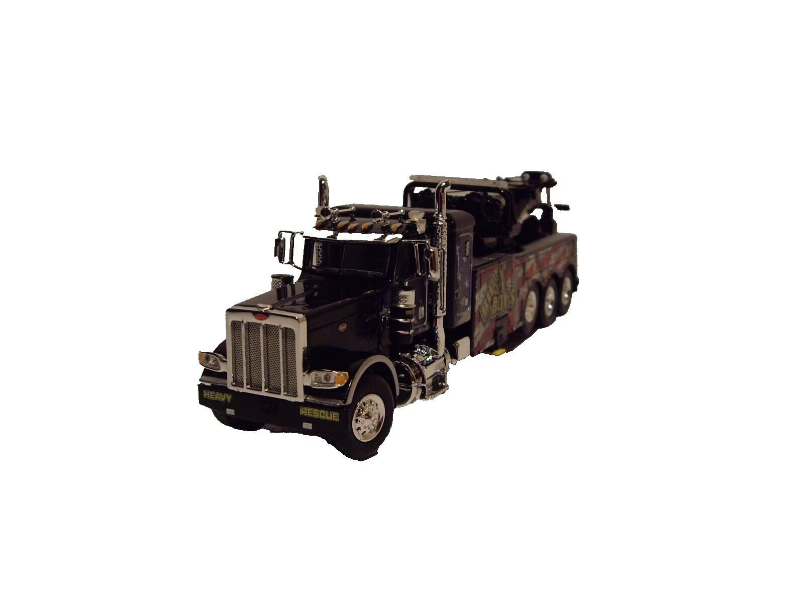Peterbilt negro Remolque Diecast Vehículos Diecast y de juguete