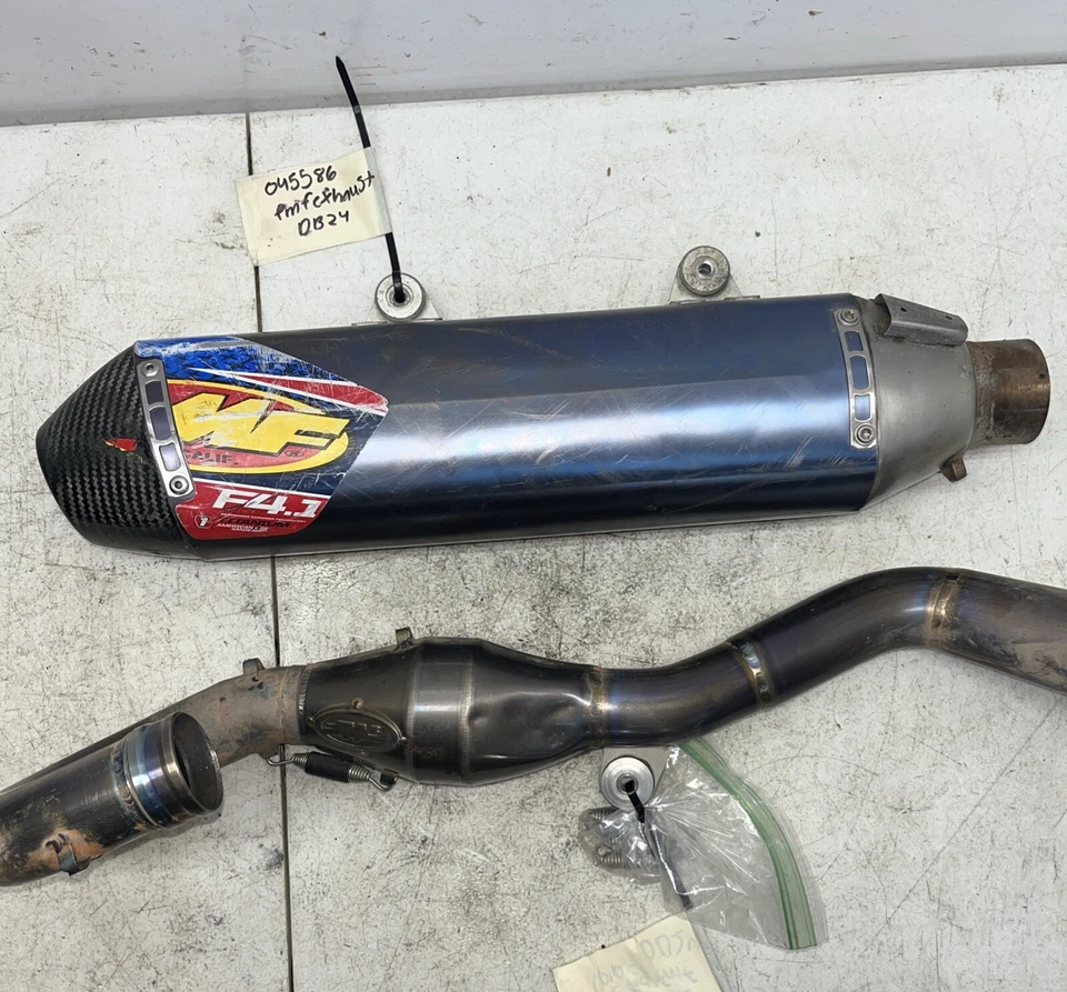 2016 KTM 350Sxf FMF FACTORY 4.1 RCT TI MUFFLER SILENCER MEGABOMB FULL PIPE - Image 2 of 4