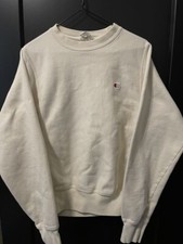 Champion Reverse Weave Sweatshirt in Cream Size XS heavy oversized loose