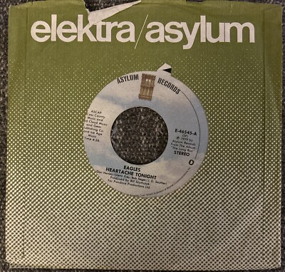 Eagles - Heartache Tonight b/w Teenage Jail 7  Vinyl Record
