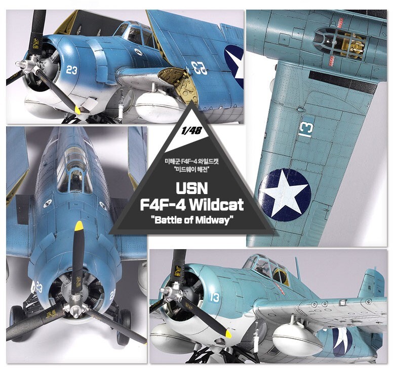 Academy 1/48 USA F4F-4 Wildcat 