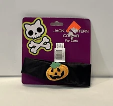 Halloween Costume for Cat Pumpkin Hat NWT Jack O Lantern Top and Collar Orange