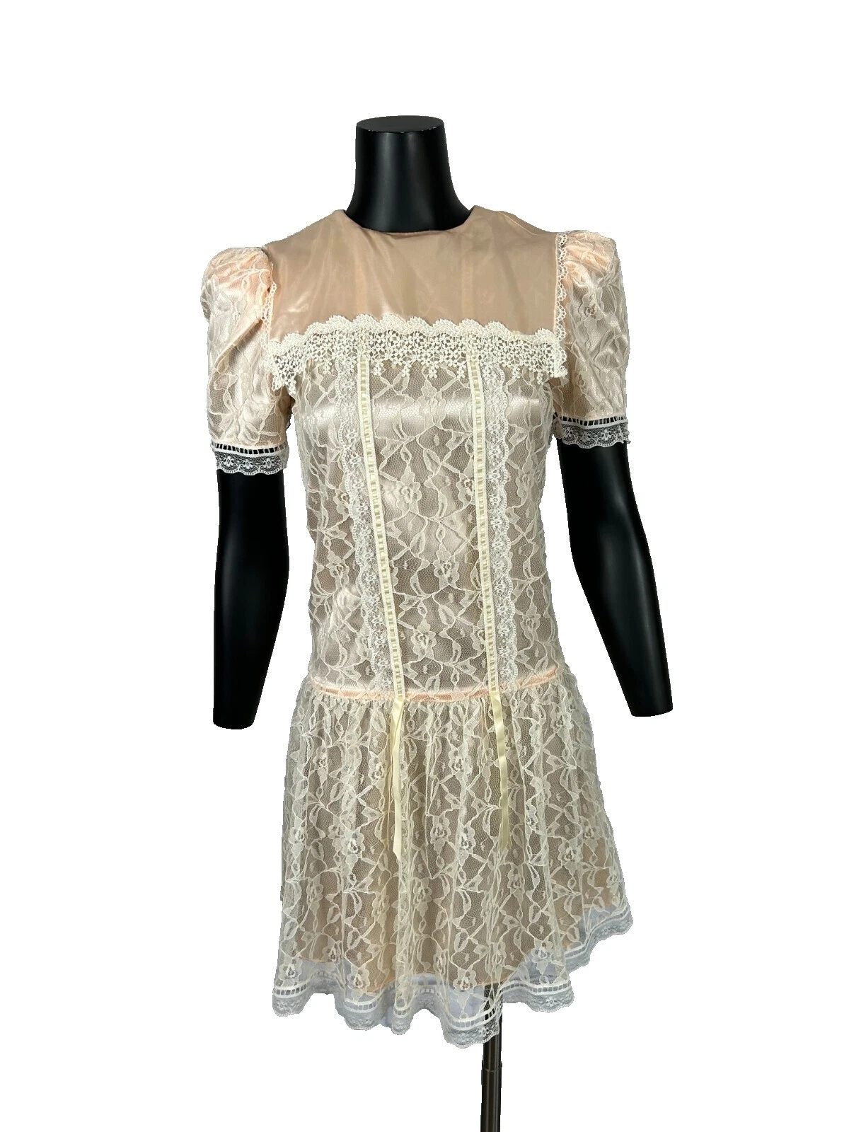 Ropa Vintage 1980s Gunne Sax Blanco para Mujeres