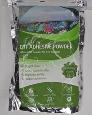 DTF Adhesive Powder White Wide Application Waterproof 17.60oz - 500g