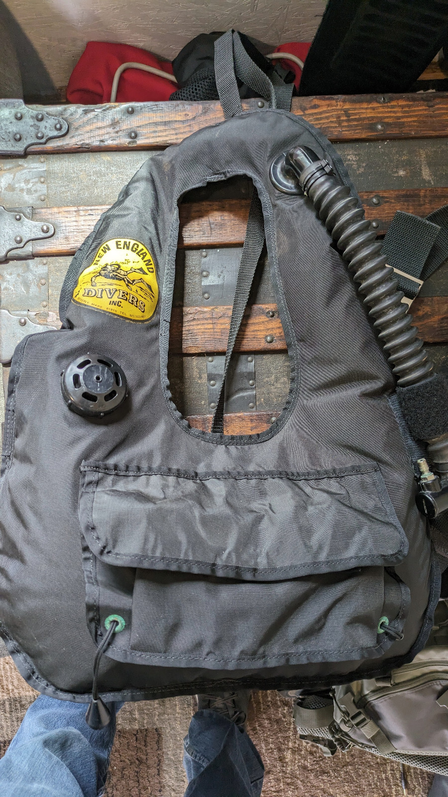 EXTREMELY RARE! New England Divers Horse Collar SCUBA Diving, Vest BCD