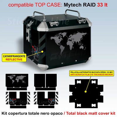 Adesivi Top Case MYTECH Raid 33 LT compatibili BMW KTM Ducati