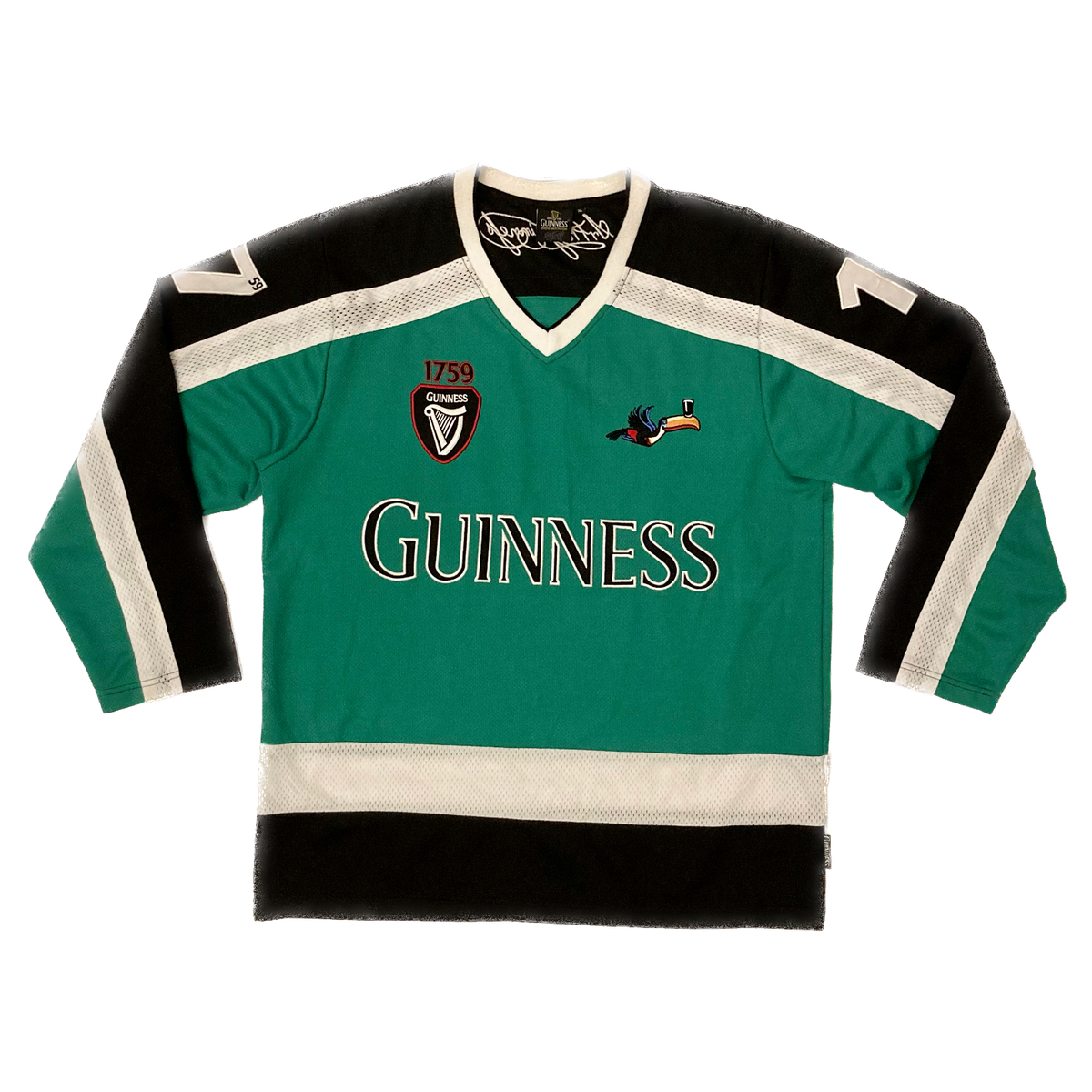 Guinness Beer Hockey Jersey 1759 Toucan Dublin Ireland Mens Size