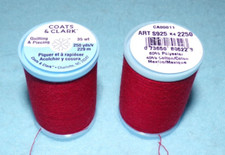 Coats and Clark Quilting Piecing Thread, 250 yds Red 2250