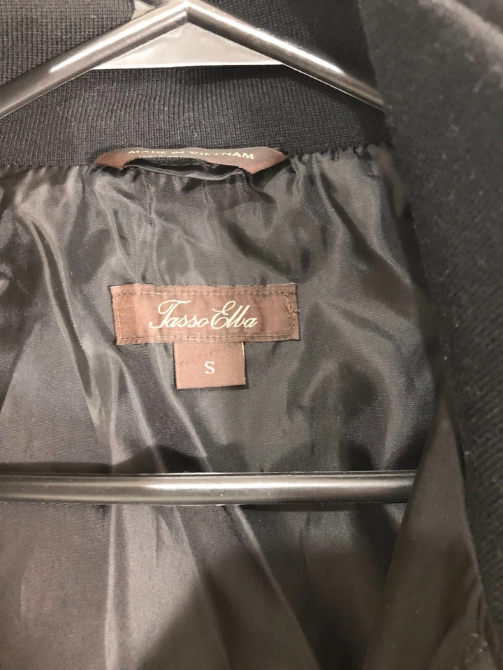 Tasso Elba Black Military Style Spring Jacket S - NWT! - Image 3 of 4