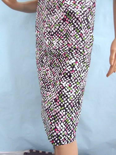 TALBOTS Size 12W Black/Multi Geometric Sleeveless Shift/Sheath Dress - Imagen 6 de 10