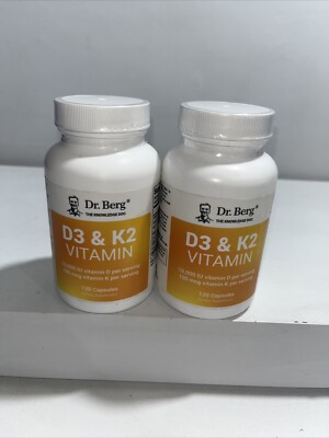 2 Sealed D3+K2 Vitamin, 10,000 IU, 120 Caps